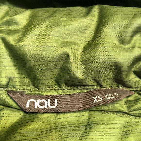 NAU Down jacket, goose down fill , Size XS, Forest green, Snap closures - Picture 8 of 10